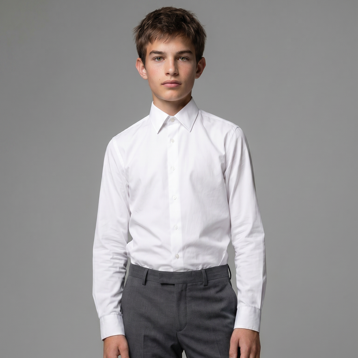 Sorona School Shirt White