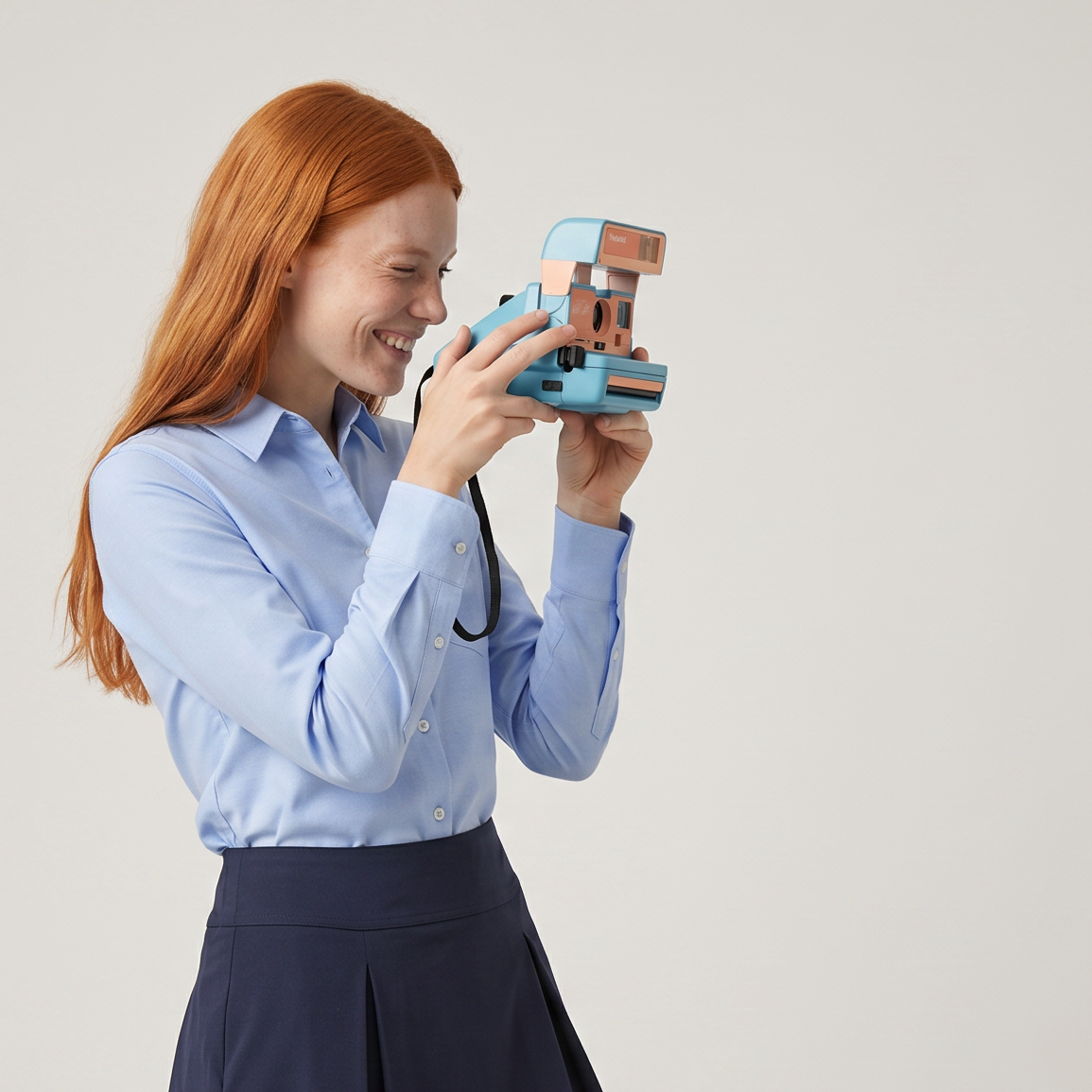 Sorona School Shirt Girls Blue